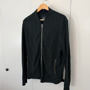 Rodd & Gunn Dark Green Zip-Up bomber Sweater